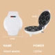 7 Holes Non-Stick Mini Electric Donut Maker Machine (with Box Packing) Easy For Making (Random Colours)