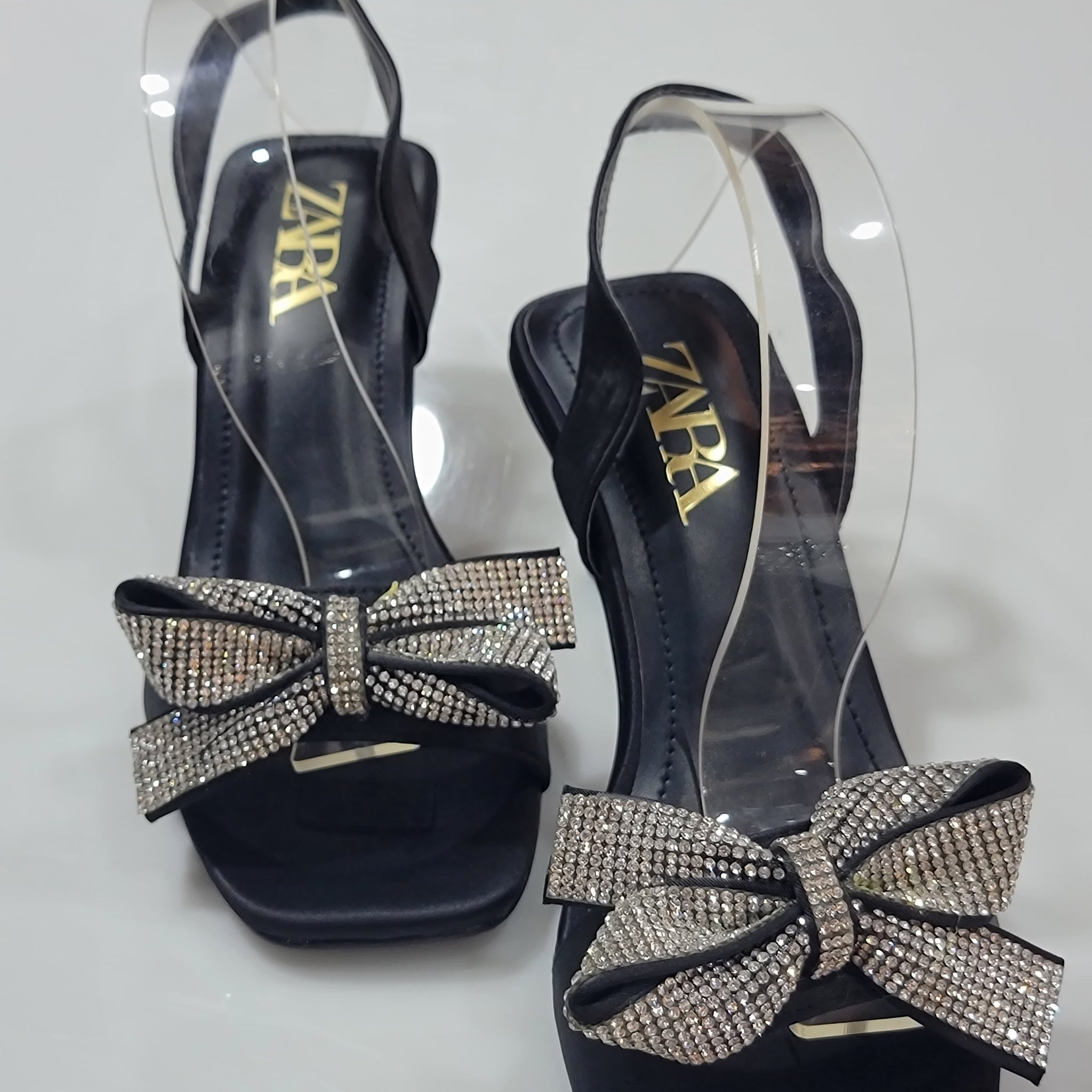 Zara transparent heel 👠