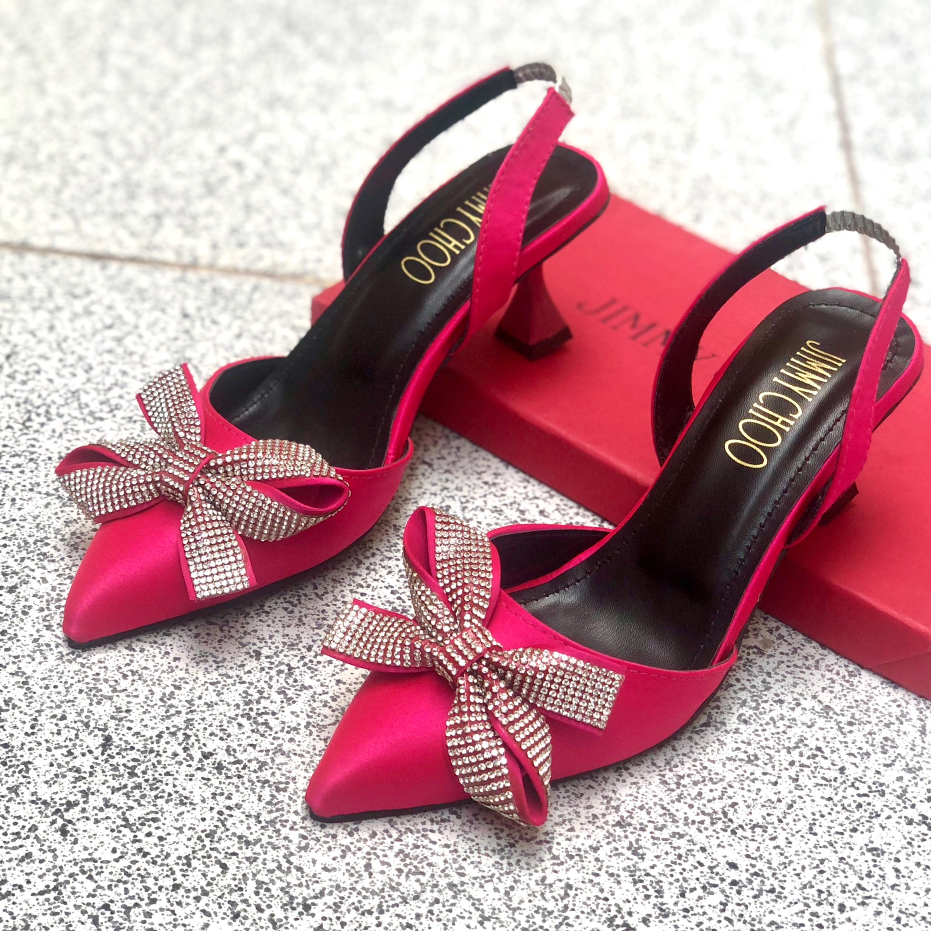 JIMMY CHOO HEELS WITH WITH BOW